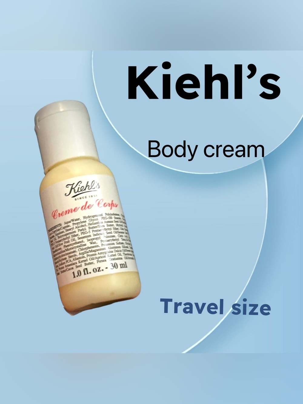 🇺🇸🆕NWOB KIEHL’S | TRAVEL | Ultimate Hydratation - Body Cream - crème de corps